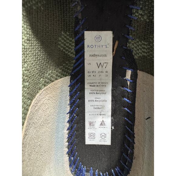 Rothy's The Loafer Olive Camo Camouflage Shoes Size 7 - Picture 7 of 8